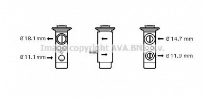 AVA QUALITY COOLING ms1461 -  Расширительный клапан, кондиционер